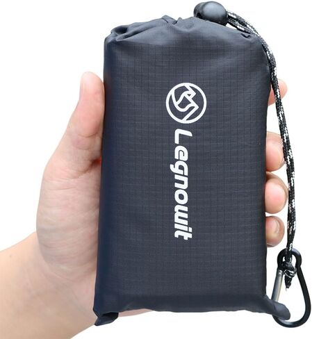 Pocket Blanket, Compact Blanket for Picnic, Beach, Festival | Sandproof, Waterproof, Stakes & Carabiner Included, Packable Lightweight Tarp for Camping, Hiking, Backpacking, Travel in Kuwait
