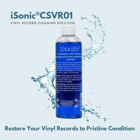 iSonic Vinyl Record Cleaning Solution Concentrate, CSVR01x2 (2-Pack) in Saudi Arabia