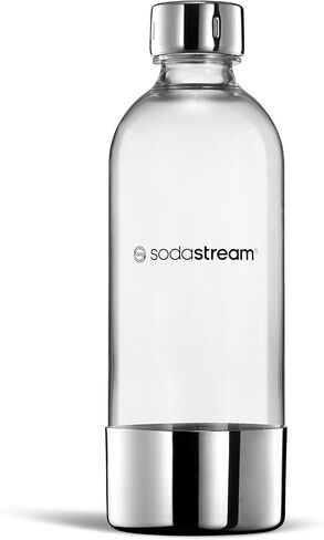 sodastream 1L Bottle for Sparkling Water and Soda Machine | Dishwasher Safe | Stainless Steel Finish in Kuwait