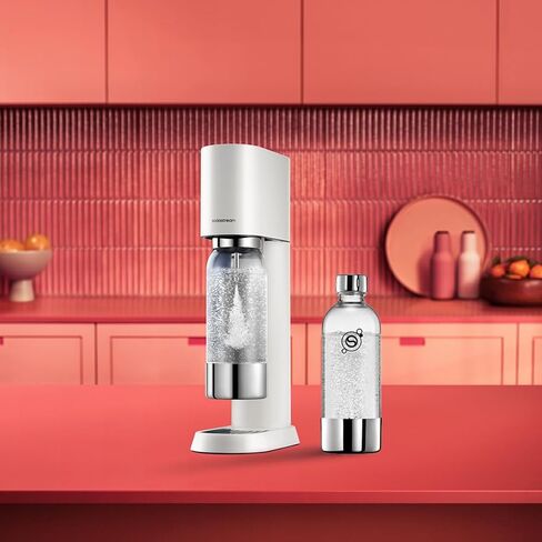 sodastream 1L Bottle for Sparkling Water and Soda Machine | Dishwasher Safe | Stainless Steel Finish in Kuwait