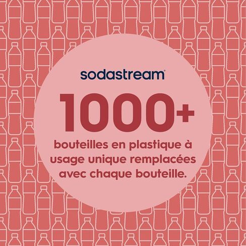 sodastream 1L Bottle for Sparkling Water and Soda Machine | Dishwasher Safe | Stainless Steel Finish in Kuwait