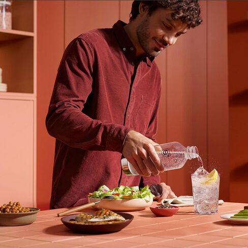 sodastream 1L Bottle for Sparkling Water and Soda Machine | Dishwasher Safe | Stainless Steel Finish in Kuwait