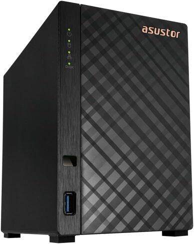 Asustor Drivestor 4 Gen 2 AS1204T، 4 Bay NAS، وحدة المعالجة المركزية رباعية النواة بسرعة 1.7 جيجا هرتز، منفذ 2.5 جيجا بايت، 1 جيجا DDR4، 3 USB 3.0، أفضل سحابة منزلية اقتصادية، نسخ احتياطي للمكاتب الصغيرة، مركز وسائط 4K، تخزين متصل بالشبكة (بدون أقراص) in Kuwait