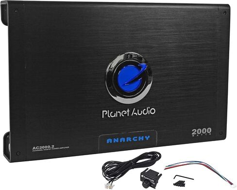PLANET AUDIO AC2000.2 2000W 2 Channel Car Amplifier + Remote + 2 Farad Capacitor in Saudi Arabia