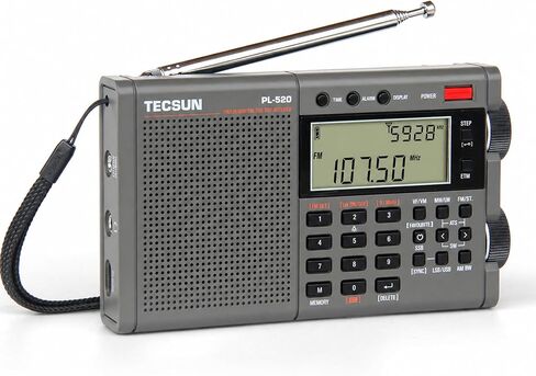 Tecsun PL-520 Portable AM FM Shortwave Radio with DSP SSB Receiver | Great Receiption, Sleep Timer, Travel and Emergency Radio in Saudi Arabia