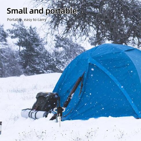 Ice Anchor Drill Adapter 1 Set Portable Ice Anchor Tool Kit for Tent Pegs, Efficient Stable Outdoor in Saudi Arabia