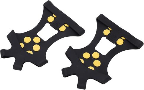 10 Teeth Stainless Steel Mountaineering Cleats Durable Ice Tongs for Outdoor Activities Winter Climbing Snow Game for Men Women Children in Saudi Arabia