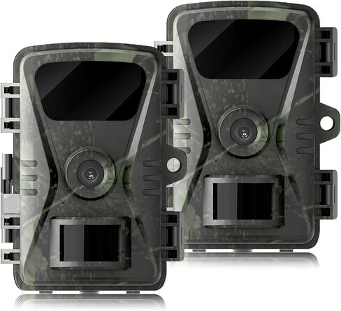 Trail Camera, 36MP 2K, 0.1s Motion Trigger, Night Vision, IP66 Waterproof 130° Wide Angle for Wildlife & Home Security in Saudi Arabia
