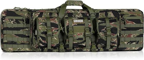 Savior Equipment American Classic Tactical Double Long Gun Bag Pistol Transportation Case w/Backpack Strap, Lockable Compartment, Available Length in 32" 36" 42" 46" 51" 55" in Kuwait