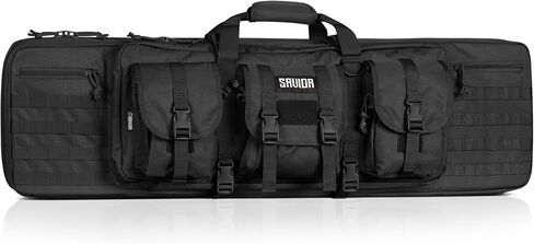 Savior Equipment American Classic Tactical Double Long Gun Bag Pistol Transportation Case w/Backpack Strap, Lockable Compartment, Available Length in 32" 36" 42" 46" 51" 55" in Kuwait