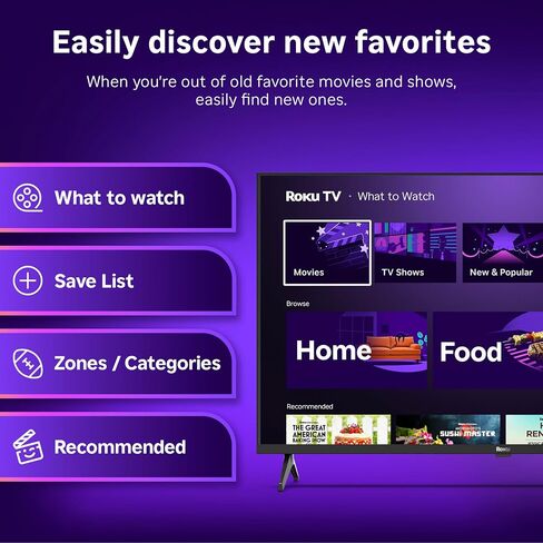 Roku Smart TV – 24-Inch Select Series, 720p HD TV – Roku TV with Voice Remote – Flat Screen LED Television with Wi-Fi for Streaming Live Local News, Sports, Family Entertainment in Saudi Arabia