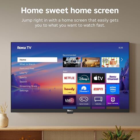 Roku Smart TV – 24-Inch Select Series, 720p HD TV – Roku TV with Voice Remote – Flat Screen LED Television with Wi-Fi for Streaming Live Local News, Sports, Family Entertainment in Saudi Arabia