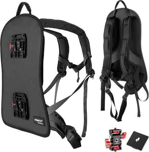 FOMITO BB-01 V-Mount Camera Harness Vest, with Power Distribution Plate, Wireless Video Transmission Mount, USB/DC8V/DC12V/Dtap14.8V/DC15V Output in Saudi Arabia