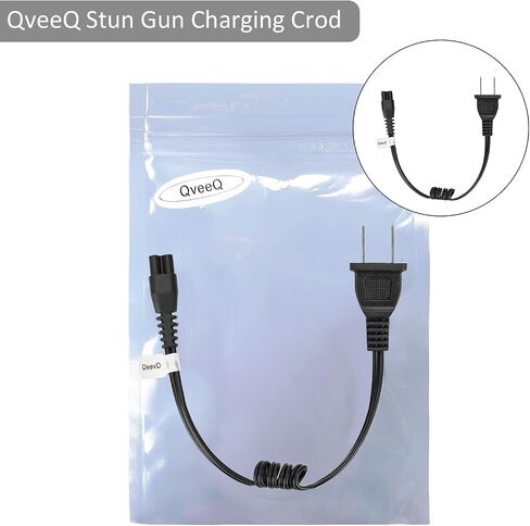 FCHO Stun Gun Charger Cord Fits VTS Police Avenger Guard Dog Stun Guns | Compatible with VTS-T03, VTS-195; Police 305, Police 928-58, Avenger, Guard Dog Security, Jolt, Stun Master 12in in Saudi Arabia