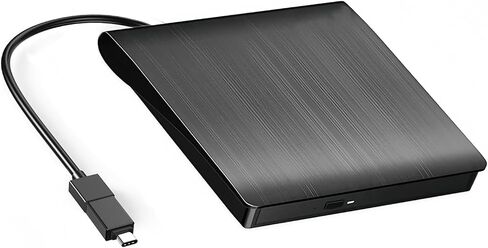 External CD/DVD Drive for Mac Laptop Portable CD/DVD Burner Writer Reader Player USB 3.0 Optical Disc Drive Compatible with MacBook Pro, iMac, Windows in Saudi Arabia