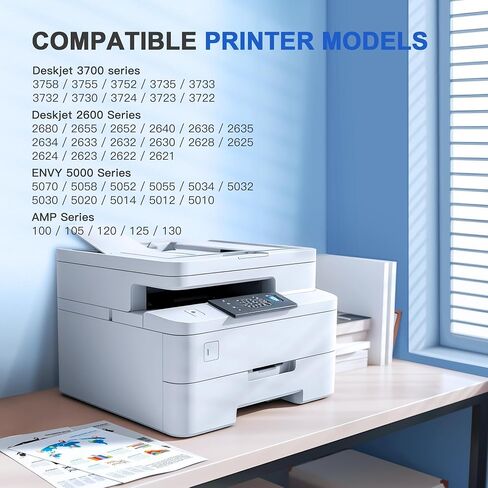 65XL Ink Cartridges Black/Color Combo Pack High-Yield Replacement for HP Ink 65 65XL Ink Cartridges Work for HP DeskJet 3755 3772 3700 3752 3722 2600 2622 Envy 5055 5000 5070 5052 (1 Black,1 Color) in Saudi Arabia