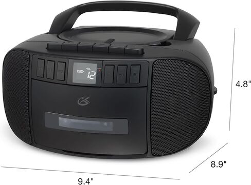 GPX Portable CD Boombox with AM/FM Radio, Cassette & Headphone Jack in Saudi Arabia