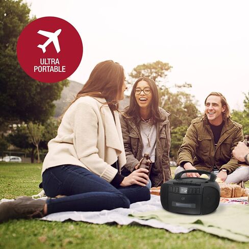 GPX Portable CD Boombox with AM/FM Radio, Cassette & Headphone Jack in Saudi Arabia