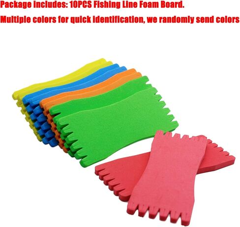 10pcs Fishing Leader Line Hook Holder,Fishing Line Foam Board Spool,Fishing Winding Board for Rigging in Saudi Arabia