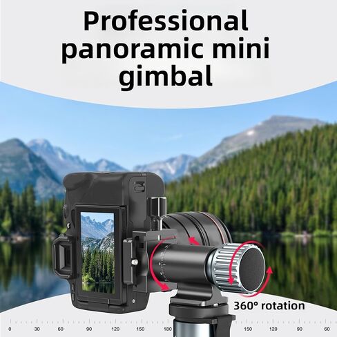 Monopod Head 360 Degree Panoramic 10kg Load Vertical Filming | Aluminum Alloy, Camera Support, Arca Compatible, 3/8 Inch Thread, Portrait Travel Mirrorless Camera Outdoor in Saudi Arabia