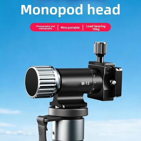 Monopod Head 360 Degree Panoramic 10kg Load Vertical Filming | Aluminum Alloy, Camera Support, Arca Compatible, 3/8 Inch Thread, Portrait Travel Mirrorless Camera Outdoor in Saudi Arabia
