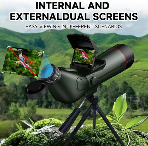 Smart Telescope,Refractor Auto-Focus Portable Digital Electronic Telescopes | with 4K Astrophotography Camera, Internal And External Dual Screens Spotter for Adults and Beginners Astronomy in Saudi Arabia