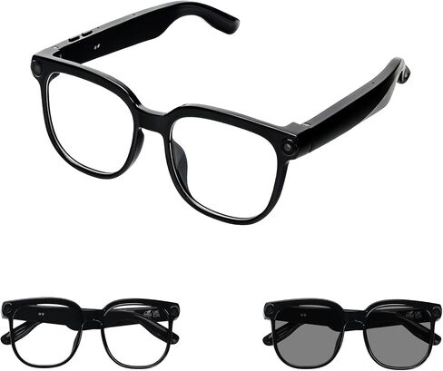Ai Smart Glasses with Camera and Bluetooth - 8MP HD Video Recording, Real-Time Translation, with Color-Changing Lenses for Travel, Sports, Outdoor Use in Saudi Arabia