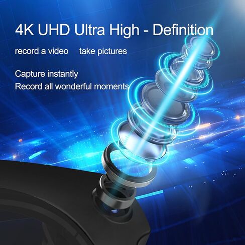 Ai Smart Glasses with Camera and Bluetooth - 8MP HD Video Recording, Real-Time Translation, with Color-Changing Lenses for Travel, Sports, Outdoor Use in Saudi Arabia