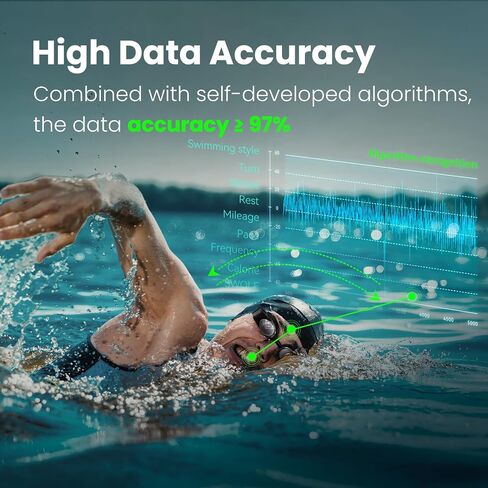 Smart Swim Goggles 2PRO, AR Real-Time Display, Data Tracking & Training Plans Swim Goggles, Nano Anti-Fog in Saudi Arabia