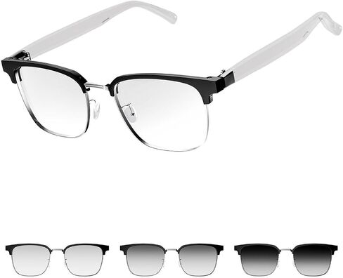 AI Translation Smart Glasses – 100+ Languages Real-Time Interpreter, Bluetooth 5.4 for Music & Calls, UV and Blue Light Blocking, Lightweight and Waterproof for Travel and Business Meetings in Saudi Arabia