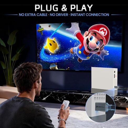 PORTHOLIC Wii to HDMI Adapter Converter 1080P 5ft/150cm,Wii HDMI Cable for Full HD Device,Plug & Play Wii 2 HDMI Cord, Compatible with Nintendo Wii/Wii U, HDTV, Monitor-Supports All Wii Display Mode in Saudi Arabia