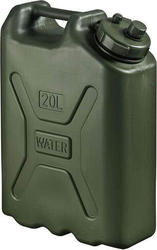 Scepter 3 Pack Portable Military Style Water Container, 5 Gallon, Green | Portable Heavy-Duty Plastic Beverage & Hydration Dispenser for Camping, Outdoor Trips, and Emergency Use in Saudi Arabia