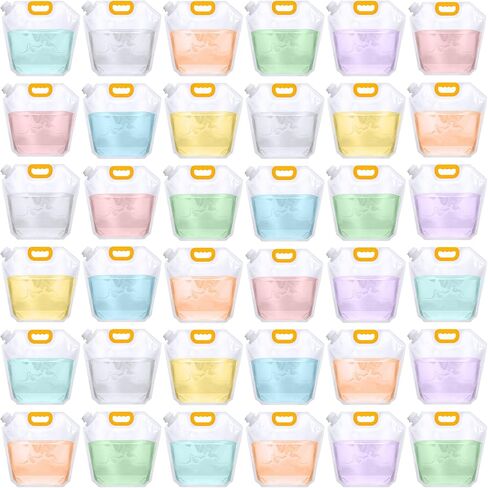Tessco for you 8 Pack 1.3 Gallon Collapsible Water Bags, Clear in Kuwait