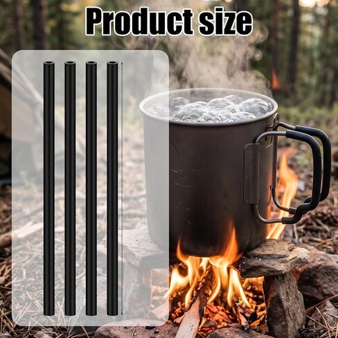 4Pcs Handle Cover for TOAKS Titanium Pot | Silicone Heat Resistant Handle Sleeve Protector for Cooking Cup Outdoor Backpacking Stove and Camping Cookware Accessories in Kuwait