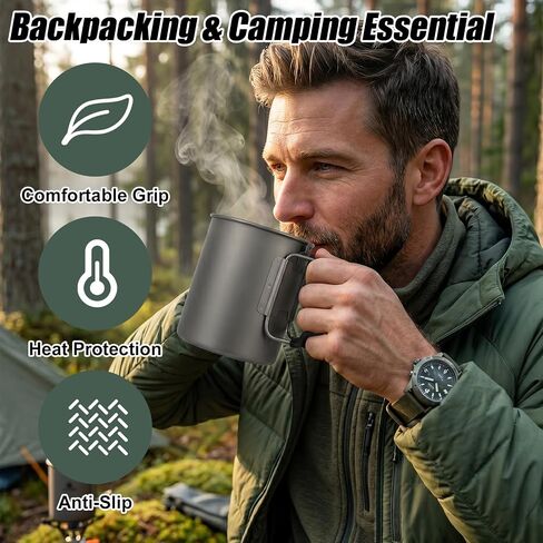 4Pcs Handle Cover for TOAKS Titanium Pot | Silicone Heat Resistant Handle Sleeve Protector for Cooking Cup Outdoor Backpacking Stove and Camping Cookware Accessories in Kuwait