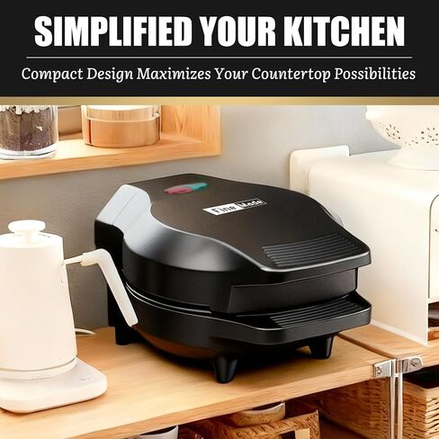 FineMade Mini Stuffed Pancakes Maker, Electric Ebleskiver Poffertjes Maker Pan, Danish Pancakes Maker, Cake Pop Maker, Bake 7x 2'' Ebelskivers without any Flipping operation in Saudi Arabia