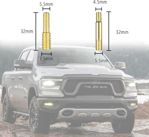 Junecarp 13 PCS Truck Antenna Adapter Accessories for Truck/Car Kit,11 Screws&2 Rubber Washers Replacement for Toyota,Jeep,Wrangler,Denali,Tantu,Douqi,Ford,GMC Antenna in Kuwait