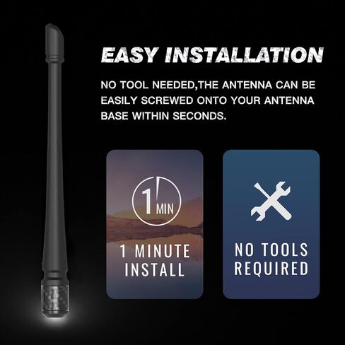 7" Antenna Compatible with Jeep Wrangler 2007+ & Gladiator 2020+ in Saudi Arabia