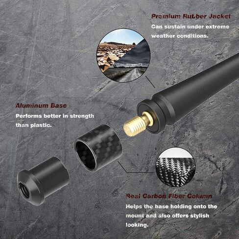 7" Antenna Compatible with Jeep Wrangler 2007+ & Gladiator 2020+ in Saudi Arabia