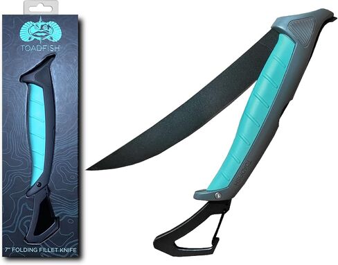 Toadfish Stowaway Folding Filet Knife with Built in Carabiner -7inch in Saudi Arabia
