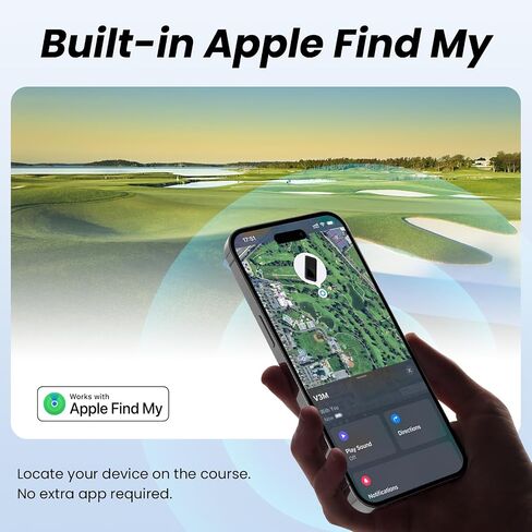 Magnetic Golf GPS Speaker Work with Dprofy App, 2.8" Touchscreen Display, Visual & Audible Distances, IPX6 Waterproof, 15+ Hour Battery, Adjustable Screen Color, Hazard Detection in Saudi Arabia