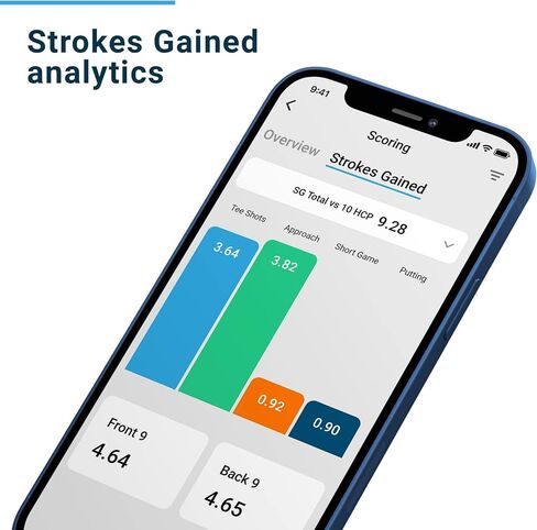 Shot Scope H4 GPS Handheld with Shot Tracking - F/M/B Green and Hazard Distances - 36,000+ pre-Loaded Courses - 100+ Statistics Including Strokes Gained - No subscriptions in Saudi Arabia