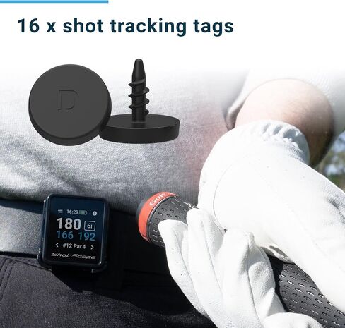 Shot Scope H4 GPS Handheld with Shot Tracking - F/M/B Green and Hazard Distances - 36,000+ pre-Loaded Courses - 100+ Statistics Including Strokes Gained - No subscriptions in Saudi Arabia