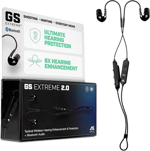 AXIL GS Extreme 2.0 Shooting Ear Buds – Hearing Enhancement & Noise Isolation Bluetooth Earbuds – w/Dynamic Speakers – 25-Hour in Saudi Arabia