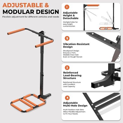 300 LBS RV Kayak Rack, Vertical 2" Hitch Mount for 2 Kayaks or SUPs Up to 12 FT | Thick Alloy Steel Rust-Proof Foldable Carrier with Reinforced Anti-Bend Base for Truck, SUV in Saudi Arabia