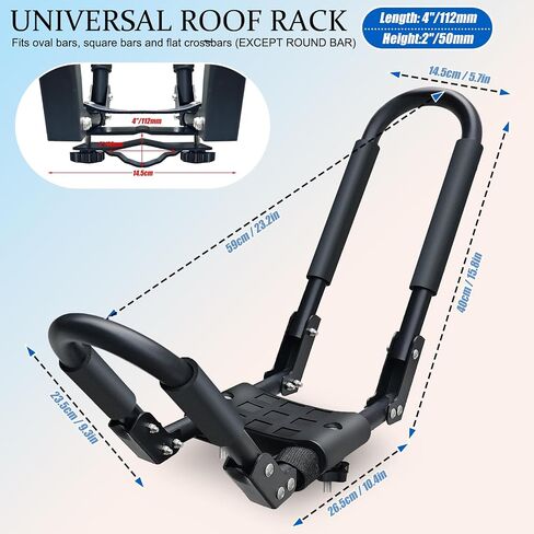 J Bar Folding Kayak Roof Rack for Car SUV Truck Heavy-Duty Kayaks Carriers for 2 Kayaks Tool-Free Installation Universal Roof Mount 2 Pairs in Saudi Arabia