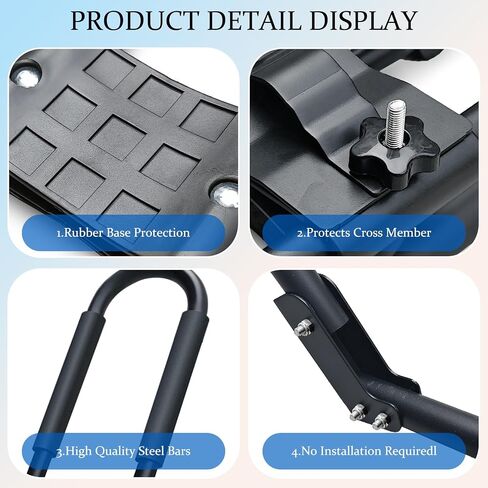 J Bar Folding Kayak Roof Rack for Car SUV Truck Heavy-Duty Kayaks Carriers for 2 Kayaks Tool-Free Installation Universal Roof Mount 2 Pairs in Saudi Arabia