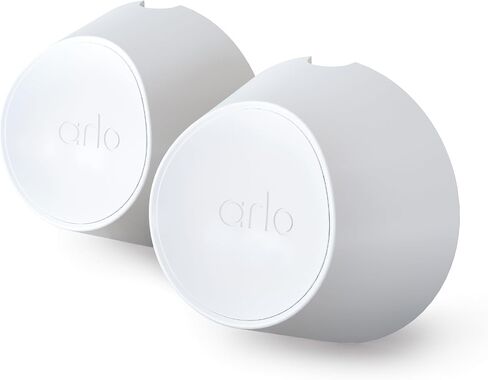 Arlo Magnetic Wall Mounts (2 Count) White, Certified Accessory, Indoor & Outdoor Use, Works Pro 3/4/5S/6, Ultra Cameras in Saudi Arabia