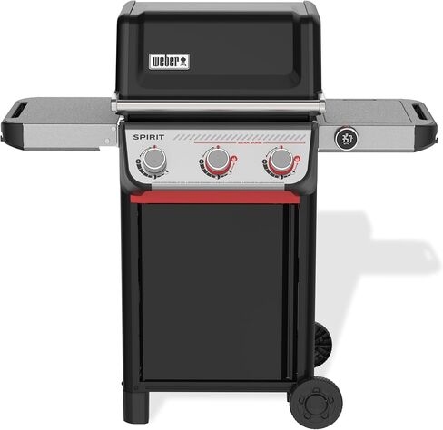 Weber Spirit® EX‑325 Smart Gas Grill, Outdoor Cooking, Propane Grill, Black | 3 Burners, Sear Zone w/Boost Burners, Wi‑Fi® Enabled, Porcelain-Enameled Cast-Iron Grates, Weber Works™, BBQ Grill in Saudi Arabia