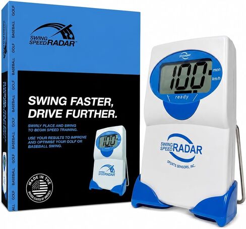 Golf Training Tool - Accurate Club Speed Measurement 20-200 MPH - Portable Doppler Radar for Distance & Consistency Training - US Made in Kuwait